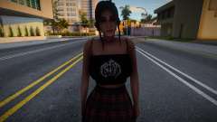 Black top and skirt for GTA San Andreas