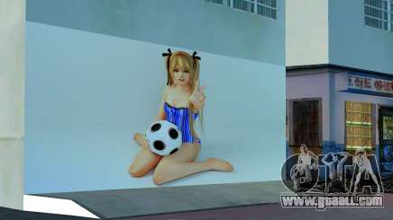 Marie Rose Football Mural for GTA Vice City