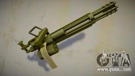 Retextured minigun v1 for GTA San Andreas