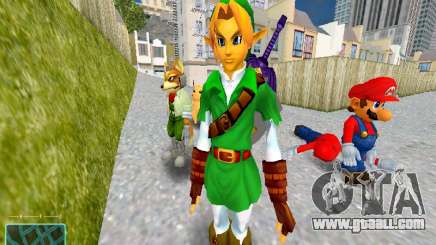 Link from Super Smash Brothers Melee for GTA San Andreas