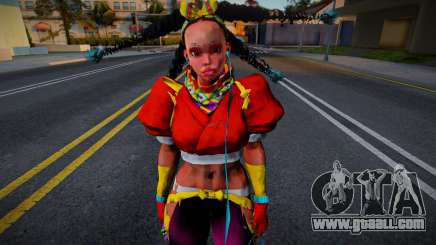 SKIN DE Kimberly de street fighter 6 Version Swe for GTA San Andreas