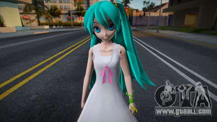 PDFT Hatsune Miku White Gown for GTA San Andreas