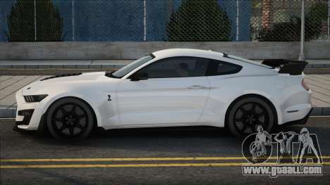 Mustang Shelby GT500 2020 White for GTA San Andreas