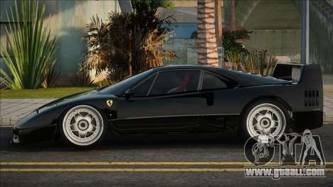 Ferrari F40 CCD Black for GTA San Andreas