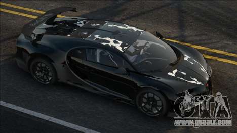 Bugatti Chiron Black for GTA San Andreas