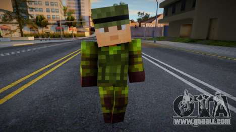 Army Minecraft Ped for GTA San Andreas