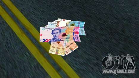 Ukrainian hryvnia for GTA Vice City