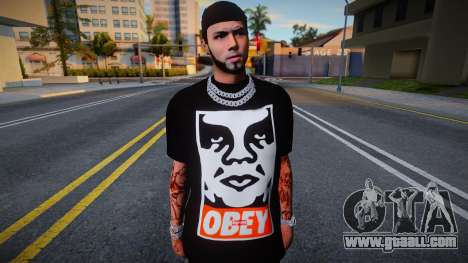 Anuel AA T-Shirt Obey for GTA San Andreas