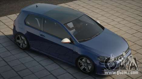 Volkswagen Golf R Blue for GTA San Andreas