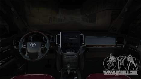 Toyota Land Cruiser 200 Black for GTA San Andreas
