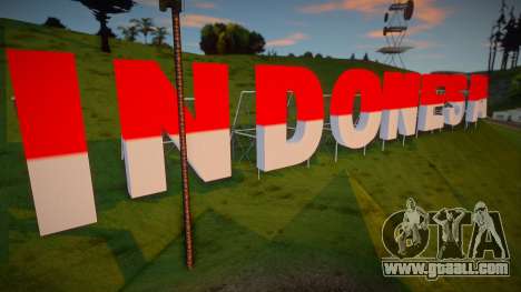 Indonesia Sign for GTA San Andreas