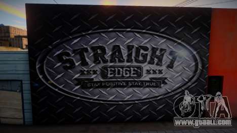 Straight Edge Mural for GTA San Andreas