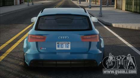 Audi RS6 Blu for GTA San Andreas