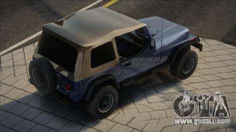 Jeep Wrangler Blue for GTA San Andreas