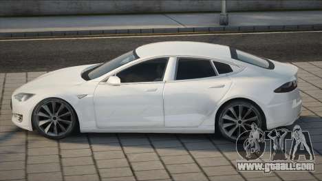 Tesla Model S White for GTA San Andreas