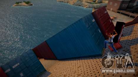 Half-sunken ship for GTA San Andreas