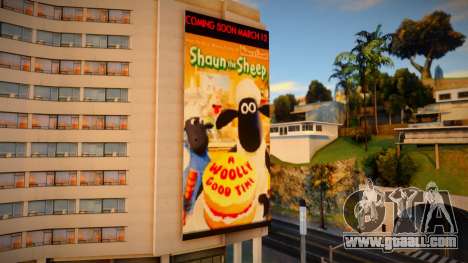 Bank BCA Shaun The Sheep Billboard for GTA San Andreas
