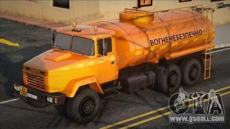 KrAZ 63221 Fuel tanker (corrected) for GTA San Andreas