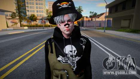 Skin Fivem Mugiwara Skull Vest for GTA San Andreas