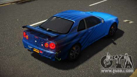 Nissan Skyline R34 L-Sport S10 for GTA 4