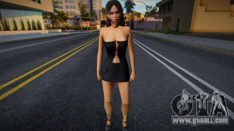 Brunette in evening dress for GTA San Andreas