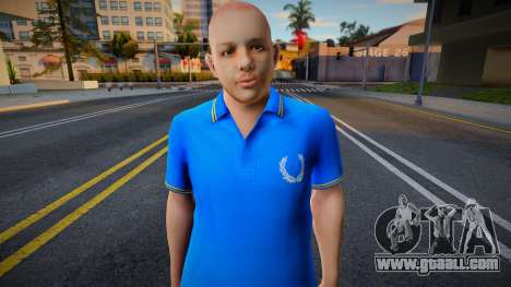 A man in a blue T-shirt for GTA San Andreas