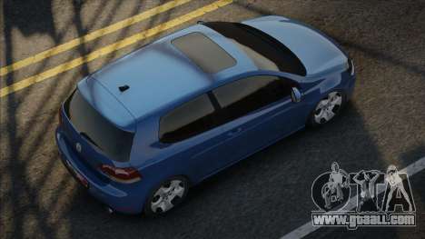 Volkswagen Golf 6 Blue for GTA San Andreas