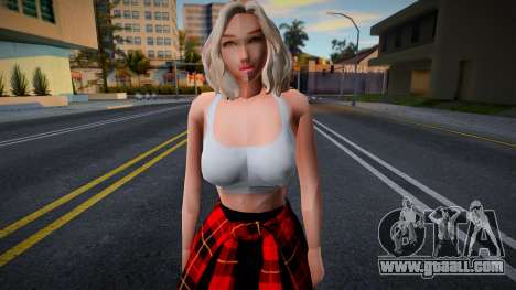 Cute blonde in casual outfit for GTA San Andreas