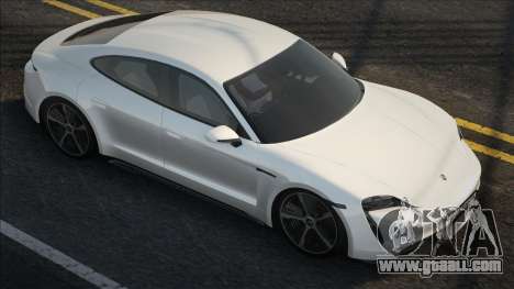 Porsche Taycan White CCD for GTA San Andreas