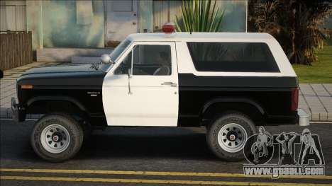 Ford Bronco Police 1982 V1.1 for GTA San Andreas