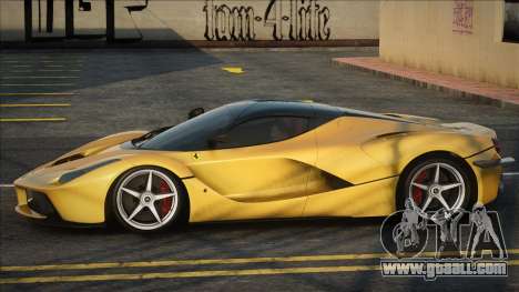 Ferrari Laferrari 2013 Yellow [HQ] for GTA San Andreas