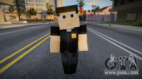 Lapd1 Minecraft Ped for GTA San Andreas