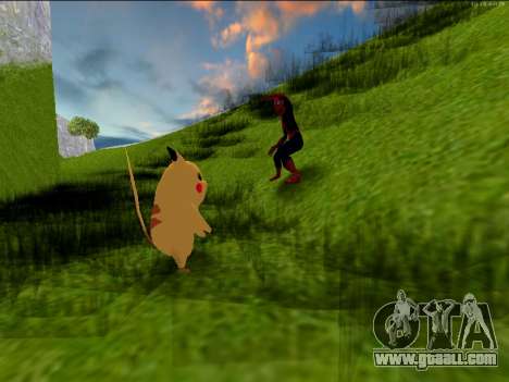 Pikachu from Super Smash Brothers Melee for GTA San Andreas