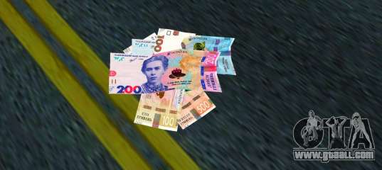 Ukrainian hryvnia for GTA Vice City