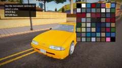 Increasing the color limit for GTA San Andreas