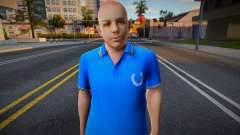A man in a blue T-shirt for GTA San Andreas