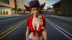 Sarah Brayan Vegas Cow Girl Red Outfit for GTA San Andreas