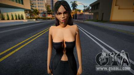 Brunette in evening dress for GTA San Andreas