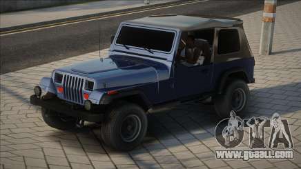 Jeep Wrangler Blue for GTA San Andreas
