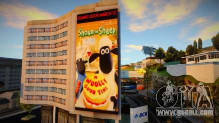 Bank BCA Shaun The Sheep Billboard for GTA San Andreas