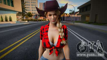 Sarah Brayan Vegas Cow Girl Red Outfit for GTA San Andreas