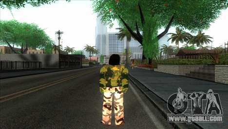 Military Girl Camouflage for GTA San Andreas
