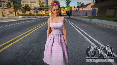 DOA Mila - Long Plaid Dress Barbie The Movie for GTA San Andreas