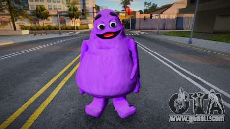 Grimace Shake del MC Donalds y juego de terror for GTA San Andreas