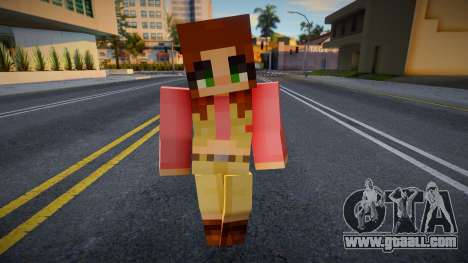 Mecgrl3 Minecraft Ped for GTA San Andreas