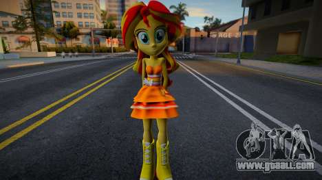 Sunset Shimmer Party Dress - MLP for GTA San Andreas