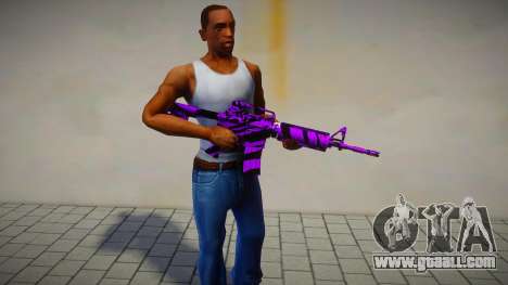 Fiolet Gun - M4 for GTA San Andreas