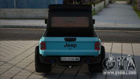 Jeep Gladiator Rubicon 2021 UKR Plate for GTA San Andreas