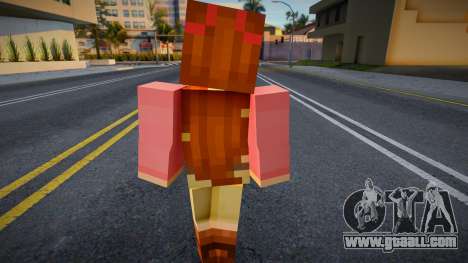Mecgrl3 Minecraft Ped for GTA San Andreas