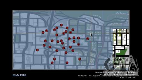Unlimited number of markers on the map for GTA San Andreas